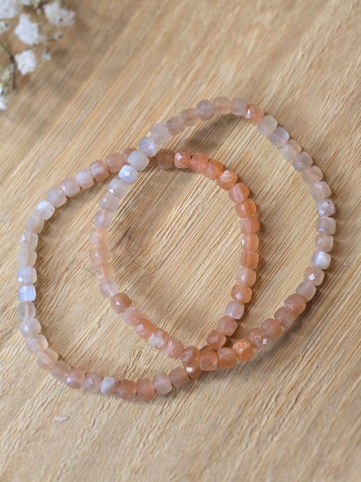 Mån- & Solportal – Facetterat Harmoniarmband