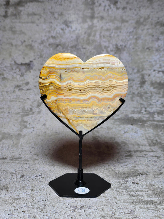 Gul Crazy lace hjärta#18